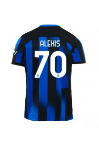 Inter Milan Alexis Sanchez #70 Jalkapallovaatteet Kotipaita 2023-24 Lyhythihainen